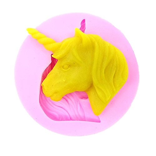 HENGSONG Süßes Einhorn Back Formen für Keks Schokoladen Kuchen, Silikon