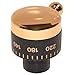 Produktbild spares2go Temperatur Einstellknopf für Falcon Ofen/Herd (Gold/Messing)
