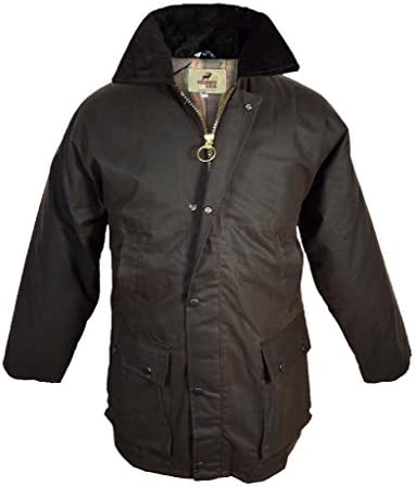 Regents View Mens &amp; Ladies Padded Wax Raincoat Jacket. 100% Wax Cotton. Made In The UK