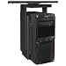Produktbild AMSTYLE PC-Halter 360° Drehbar Universal Computerhalterung 46-68 cm Schwarz | Tischhalterung mit Auszugsystem | Untertisch Befestigung höhenverstellbar