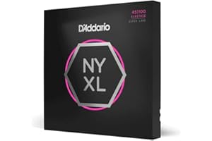 D'Addario NYXL45100SL 45-100 Regular Light Super Long Scale Nickel Wound Bass Guitar Strings