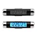 Produktbild BAAQII Auto Wecker Thermometer Einfach Set Digital LCD Blau Licht Bildschirm 2 in 1 Auto Armaturenbrett Uhr mit Auto Digital Thermometer Multifunktionale Fahrzeug Temperaturanzeige Alarm