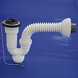 sifon fregadero ikea Flexible y encolable a pvc. Wolfpack 4110450 Sifon Curvo Extensible T-32-F Multiorientable 1 1/2
