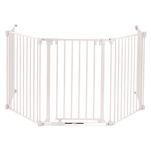Baby Vivo Comfortable Barrier Metal 4+1 - Fire guard / heater guard white