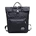 Produktbild CLOOM Damen Einfarbig Nylon Tote Rucksack Rider Rucksack Fullprint Jutebeutel Turnbeutel Gym bag Kordel Beutel Rucksack Leichte Outdoor Rucksack Sportrucksack Damen Herren Umhängetasche (Schwarz)