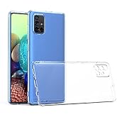 Ehr. Samsung Galaxy A51 Uyumlu Kamera Korumalı Darbe &Ouml;nleyici Ultra Slim TPU Şeffaf Silikon Kılıf (Şeffaf, Samsung Galaxy A51