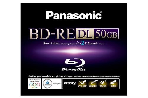Preisvergleich Produktbild Panasonic LM-BE50WE Blu-Ray (2x Speed, 50GB Inkjet Printable)