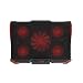 Produktbild Monllack Einstellbarer Winkel Cooling Pad 5 Lüfter Notebook Cooler LED Leuchtender Computerständer Für Laptop Notebook Cooler Geräuscharm