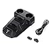 Produktbild HermosaUKnight 4-in-1-USB-Ladestation mit LED-Licht Dual-Ladegerät-Dockingstation für Playstation für PS3 Move für PS4 VR-Controller Holder-Schwarz