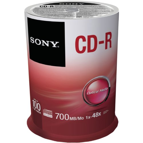 Sony CD-R 48x 80 Minuten (700 MB) 100er Spindel