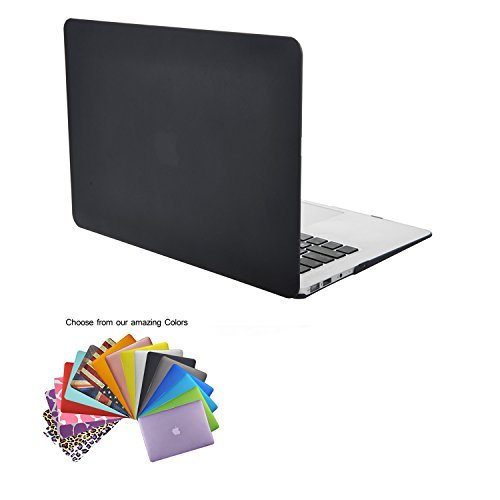 Tecool Funda MacBook Air 11 pulgadas, Ultra Slim Cubierta de Plástico Duro Case Cascara para MacBook Air 11.6 Modelo: A1370 y A1465 (Negro)