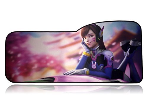 Extended Size Custom Gaming Mouse Pad - Anti Slip Rubber - Stitched Edges - Large Desk Mat - 28.5