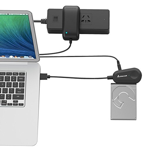 USB 3.0 zu SATA Adapter Kabel / Konverter für 2,5 / 3,5 Zoll SATA HDD/SSD mit 12V 2A NETZTEIL Schwarz - 4