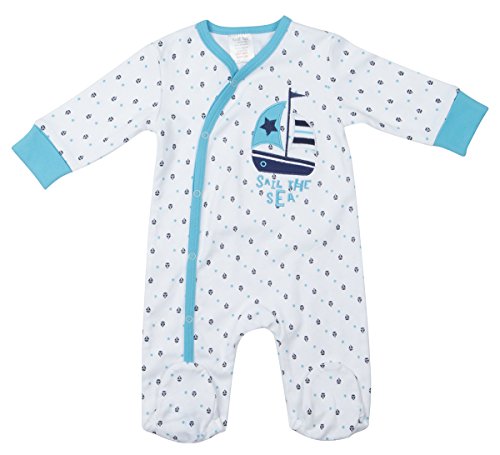 BABYTOWN Baby Boys Nautical Sleepsuit Cute Premature Printed Applique