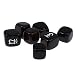 Baoblae Pack of 7 Engraved Black Agate Reiki Chakra Healing Crystal Cubes Stone Gemstone RS.1000.00