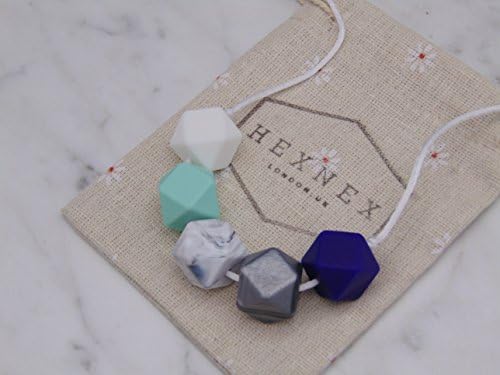 Pastel Perfect - HexNex Silicone Teething Necklace for Mum - Breastfeeding and Sensory Aid - BPA Free