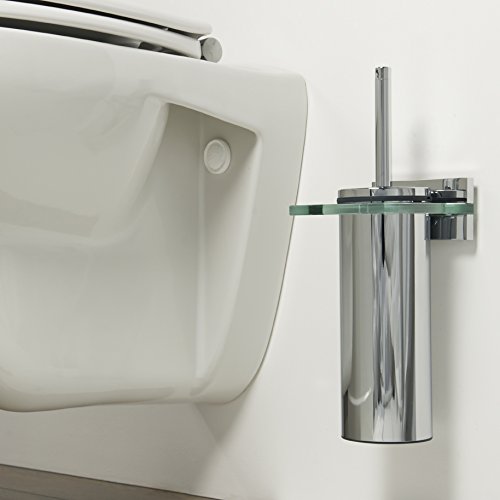 Tiger 264930346 Safira WC-Bürstengarnitur mit Glashalter, chrom - 2