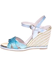 ROBERTO BOTELLA - <p>Sandalia cuña forrada</p> - Color Azul - Combi1 - Talla 37