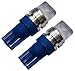 Produktbild Aerzetix - 2 X LED - Birne Lampen T10 W5W 12V 3LED SMD hololens blau - Lichtkontrollleuchten Decke im Türschweller -Kartenleser Fußstamm Motorraum Kfz-Kennzeichen