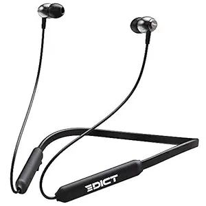 (Renewed) EDICT by boAt EWE02 Wireless Bluetooth In Ear Neckband Headphone with Mic (Black)