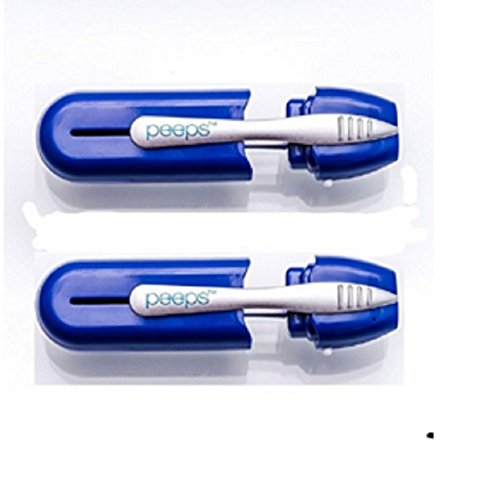 Preisvergleich Produktbild Fashionwu Brillen Reiniger Reinigungsbürste Werkzeuge für Brillenpflege (bunt) Blau 2pcs