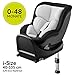 Produktbild Hauck Reboard Kindersitz iPro Kids mit Isofix Basis, i-Size Autositz (0-18 kg, ab Geburt bis 4 Jahre), rückwärts gerichtet, drehbar, mitwachsend - Lunar