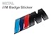 Produktbild BMW///M Metall 3D hinten Abzeichen Schwarz M-Tech Power Sport Emblem Aufkleber passend für alle BMW 1 3 5 6 7 Serie M3 M5