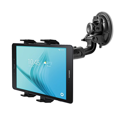kwmobile KFZ Scheiben Halterung für Samsung Galaxy Tab A 9.7 T550N / T555N / P550N – PKW Auto Halter mit Saugnapf in Schwarz - 5