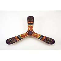 Boomerang Indonésien , pour toute la famille à partir de l'âge de 9 ans, imprimé sur le bois.
