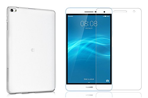 AIBULO® TPU Schutzhülle + 9H-Schirm-Schutz für Huawei MediaPad T2 7.0 Pro (für Huawei MediaPad T2 7.0 Pro)