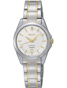 Seiko Damen-Armbanduhr XS Analog Quarz Edelstahl SXDF59P1