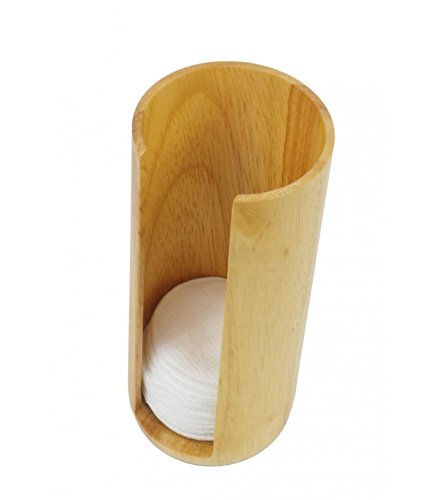 Opportunity 42b13041100-Spender Baumwolle Festplatte Holz beige 7 x 7 x 17 cm - 2