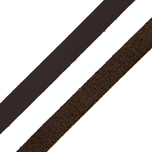AURORIS – Lederband flach 10×2 mm aus Rindsleder Länge: 1m, Farbe: braun - 2