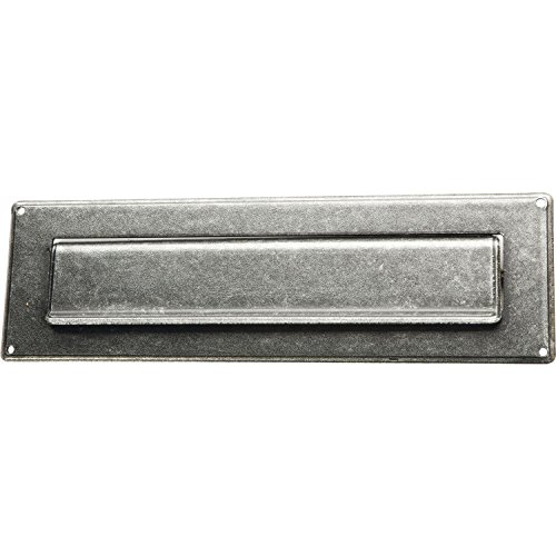 Preisvergleich Produktbild GedoTec® Briefeinwurf-Klappe Zeitungsklappe Schmiedeeisen schwarz passiviert / Tür Einwurf-klappe Metall verzinkt / 285 x 85 mm / Briefeinwurf inkl. Befestigungsmaterial / Markenqualität für Ihren Wohnbereich