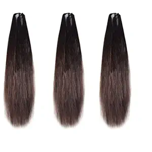 GadinFashion Stylish Combo Of 3 Hair Parandi Hair Extenshion for Festives Braid Extension 24 Inches (Brown)