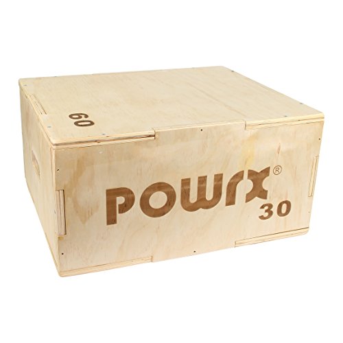 Plyobox Jumpbox Sprungkasten aus Holz von POWRX für Plyometrisches Training - 2