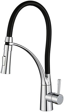 FHLYCF European style modern copper pull type hot and cold water kitchen faucet
