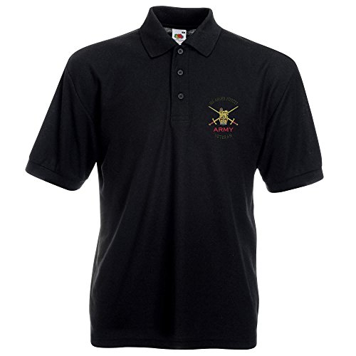 Pineapple Joe'sArmy - Armed Forces Veteran Polo Shirt Large - Black