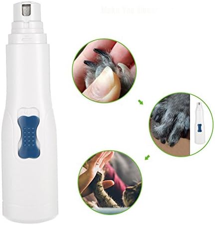 XINCARE Electric Pet Nail Grinder Trimmer Clipper Gentle Paws Grooming for All Pets Battery Operated