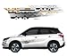 Galio - O. E. Type Fitment Car Graphics For Maruti Suzuki Grand Vitara Brezza 2016 Gold RS.1299.00