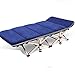 Produktbild Klappbett Einzelbett Bett für Erwachsene Bett Siesta Lounge Stuhl Büro einfaches Bett marschierende Eskorte 190 * 75 * 36 cm ( Color : Blue )