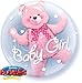 Produktbild Qualatex 29488 Baby Bear Double Bubble Latex Ballon, Pink, 24