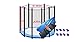 Produktbild Trampolin Randabdeckung + Sicherheitsnetz 8 Stangen 427 - 430cm Ø