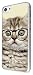 Produktbild Für alle iPhone 4/4S/iPhone 5/5S/iPhone 5 C/iPhone 6 Cool Geek Kätzchen Lesen Sonnenbrille Funny Design Fashion Trend Hülle Case Back Cover Metall und Kunststoff transparenter Rahmen) (Bitte wählen Sie Ihr Handy Modell aus der Auswahlfeld unter), Clear Frame, iPhone 5c