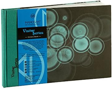 Manogya Visitor Series – Guest Book – Hard Bound Durable Cover – Ruled 192 Pre Printed Pages