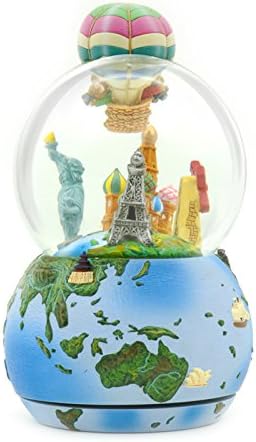Ornamentesd The Mouse Hot Air Balloon Crystal Ball Music Bell Birthday Gift Craft Gift Ornaments