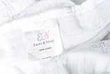 Emma & Noah Baby Pucktuch, kuschelig weich und beruhigend für Schreibabys, 120 x 120 cm, 100% Baumwolle, Weiß mit Hasen-Motiv, ideal als Puckdecke, Swaddle Blanket, Wickeltuch, Puckhilfe, Swaddle Wrap - 4