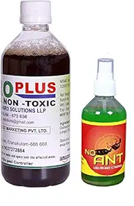 Agro Plus Non To x ic Fungicide and Pesticide for Plants 1Litre + Free No Ant Liquid Control 200Ml -Combo offer