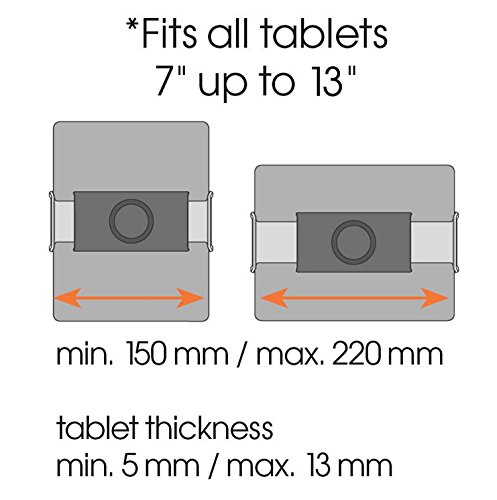 Vogel’s TMS 1010 Wandhalter für alle Tablets von 15-22 cm (7-12 Zoll), starr, schwarz-silber - 6
