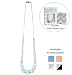 Goobie Baby Madison Silicone Teething Necklace for Babies, Worn by Mum (Mint/Marble)